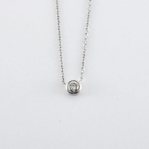 Collier Collier or blanc pavage diamants 58 Facettes