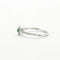 Bague 54 Bague or blanc Emeraude diamants 58 Facettes