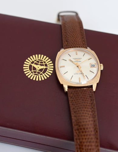 Montre Longines Ultra-Chron - Montre automatique en or jaune 18 carats, réf. 8357/1 58 Facettes LON-300