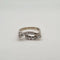 Bague 55.5 Bague or blanc sertie de diamants naturels 58 Facettes