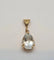 Pendentif Pendentif en Or jaune, Aigue marine 58 Facettes