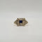 Bague 60 Bague or jaune sertie de saphir et diamants 58 Facettes