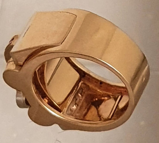 Bague 57.5 Bague 2 Ors Diamants Rubis 58 Facettes R 1306  Maee