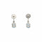 Boucles d'oreilles Boucles d'oreilles - Or blanc, Diamants & Aigue-Marines 58 Facettes 250319R