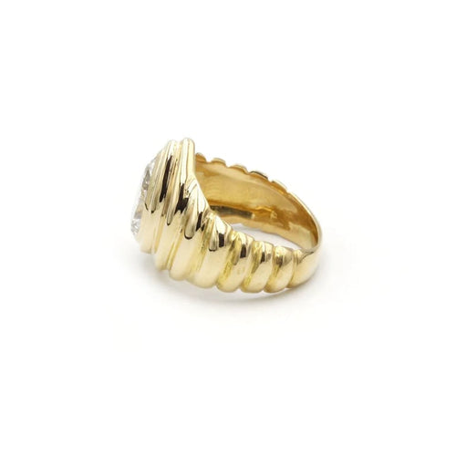 Bague 45 Bague Diamant taille poire 1.21ct 58 Facettes 230099R