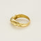 Bague 55 Bague jonc en or jaune et diamants 58 Facettes SEN2452