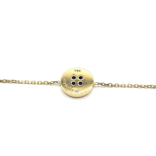 Bracelet Bracelet or jaune, diamants et saphirs signé Ely Bela 58 Facettes