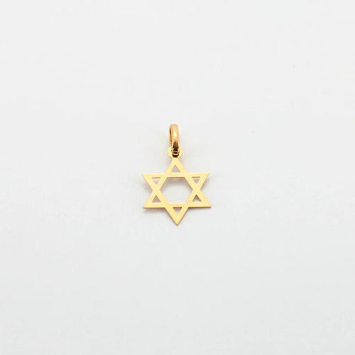 Pendentif Pendentif étoile de David Or jaune 58 Facettes