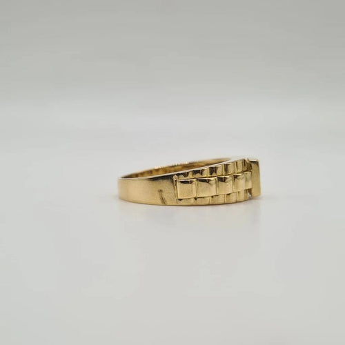 Bague 68 Bague or jaune sertie de diamants princesses 58 Facettes