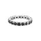 Bague 52 Alliance en Or gris, saphirs 58 Facettes