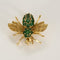 Broche Broche Abeille en or jaune et émeraudes 58 Facettes VAN0747