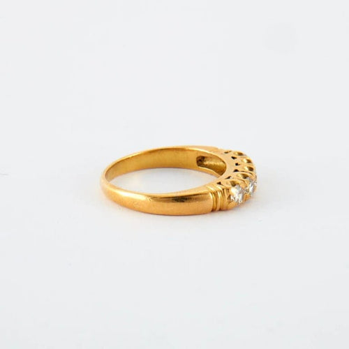 Bague 49 Bague en or jaune & diamants 58 Facettes