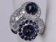 Bague Bague Toi et moi Saphirs et Diamants en or blanc 58 Facettes BA-1277