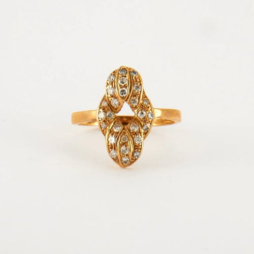 Bague 57 Bague en Or jaune & diamants 58 Facettes