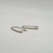 Boucles d'oreilles Créoles or blanc 18 carats serties diamants naturels 58 Facettes