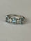Bague 52 Bague or gris aigues-marines diamants 58 Facettes 4627