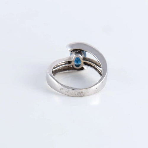 Bague 53 Bague Entrelac Saphir Diamants 58 Facettes FM95