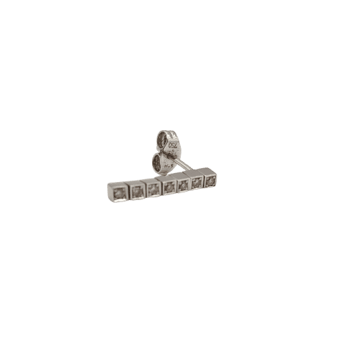 Boucles d'oreilles Boucles d’oreilles souples or blanc 18 carats serties de diamants 58 Facettes