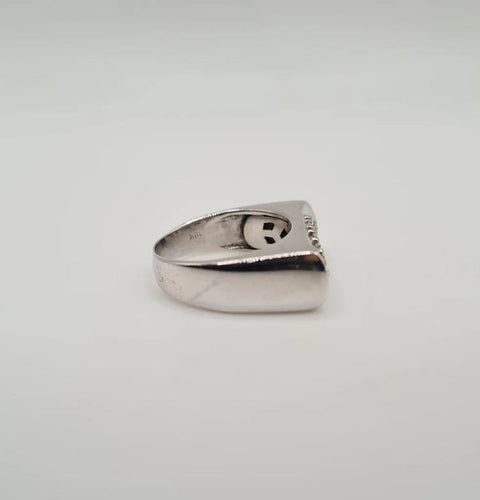 Bague 52.5 Bague or blanc diamants 58 Facettes