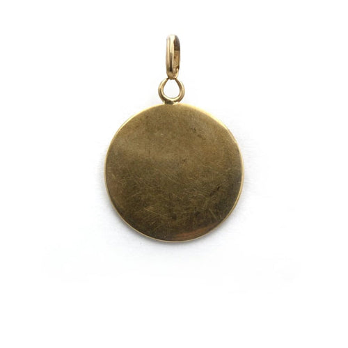 Pendentif Augis - Médaille d’amour L’Essentielle en or jaune 750, diamant et rubis 58 Facettes 250055SP