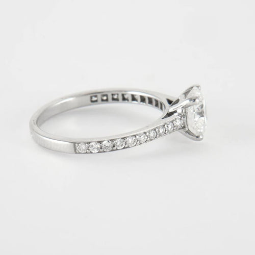 Bague 53 Bague en Or Blanc & diamants 58 Facettes