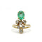 Bague 51.5 Bague Duchesse - Or jaune, Emeraude & Diamants 58 Facettes 250412R