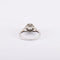Bague 46 / Blanc/Gris / Or 750 Bague Solitaire Diamant 0.45 carat 58 Facettes 180182R
