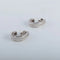 Boucles d'oreilles Demi-créoles Platine oxydes de zirconium 58 Facettes