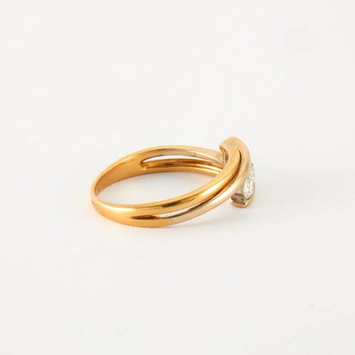 Bague 57 Bague en Or jaune & diamants 58 Facettes