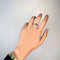 Bague 52.5 Bague rétro - Or jaune, Diamants & Saphirs roses 58 Facettes 250434R