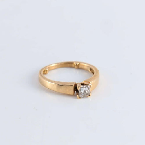 Bague 47 Bague Solitaire Diamant princesse 58 Facettes FM89
