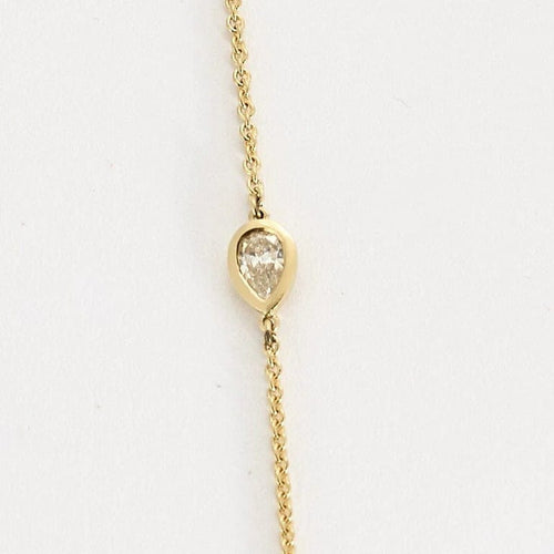 Collier Collier à maille jaseron en or jaune 18k et diamants 58 Facettes LJBAV6