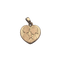 Pendentif Pendentif cœur gravé en or jaune 18 carats 1,36 g 58 Facettes 250158