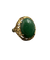 Bague Bague en or avec cabochon de jaspe vert, Italie années 1960 58 Facettes