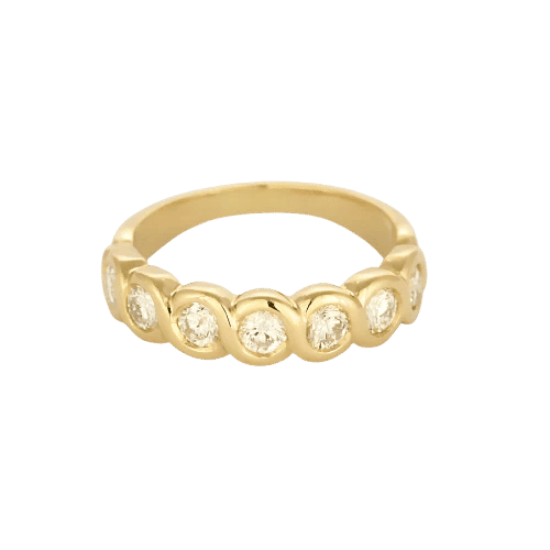 Bague 62 Bague motif tressé en or jaune 18k et diamants 58 Facettes DADB-07