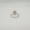 Bague 53.5 Bague solitaire or blanc diamant naturel LFG 58 Facettes