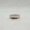 Bague 55 Alliance or blanc 18 carats 58 Facettes