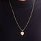 Pendentif Pendentif coeur or rose rubis roses 58 Facettes