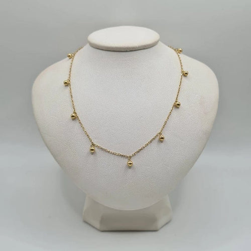 Collier Collier or jaune 18 carats serti de saphirs multi couleurs 58 Facettes