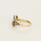 Bague 52 Bague motif ajouré en or jaune 18k, platine, diamants et perle grise 58 Facettes DADB-01