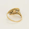 Bague 52 Bague motif ajouré en or jaune 18k, platine, diamants et perle grise 58 Facettes DADB-01