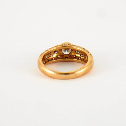 Bague 55 Bague en Or jaune & diamants 58 Facettes