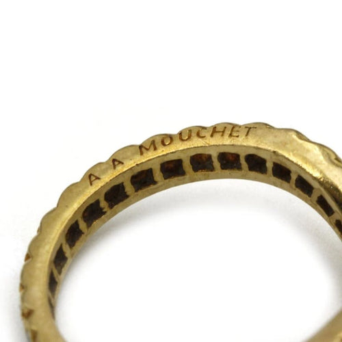 Bague 53 Alliance Or & Diamants - A. A. Mouchet 58 Facettes 250061R
