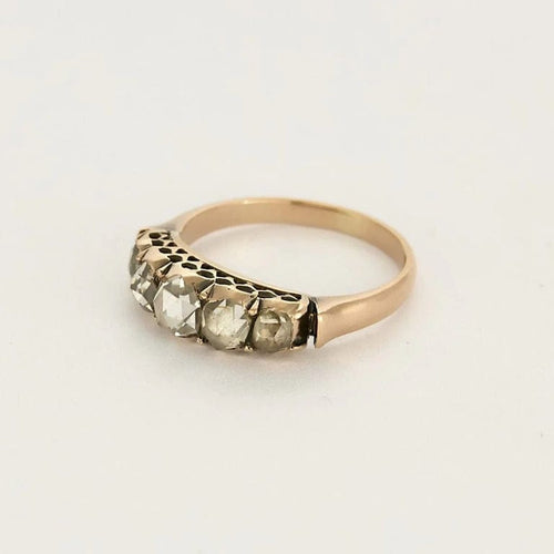 Bague 51 Bague jarretière en or rose 18k et diamants 58 Facettes DADB-03