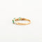 Bague 53 Bague Or jaune Emeraude Diamants 58 Facettes