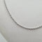 Collier Chaine or blanc 18 carats 58 Facettes