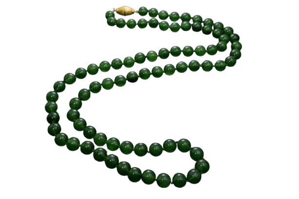 Collier Collier long - 80 perles de malachite en or jaune 18 carats 58 Facettes