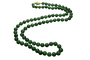 Collier Collier long - 80 perles de malachite en or jaune 18 carats 58 Facettes