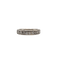 Bague 49 Alliance or blanc sertie de diamants naturels 58 Facettes