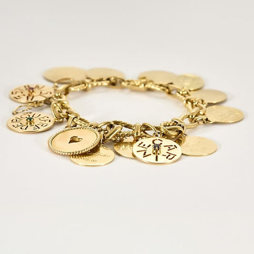 Bracelet Bracelet en or jaune à pampilles 58 Facettes DIE1449